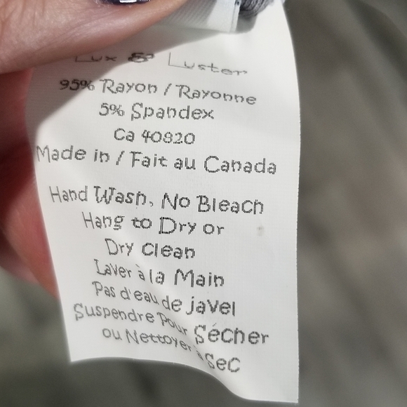 NWT Lux & Luster one shoulder color block tank top two tone - Picture 8 of 8